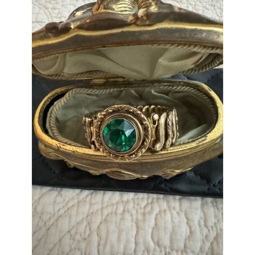 1930-1940th Co-Star Sweetheart gold-tone expandable bracelet , WWII era.
